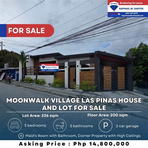 House and Lots in Moonwalk Village .